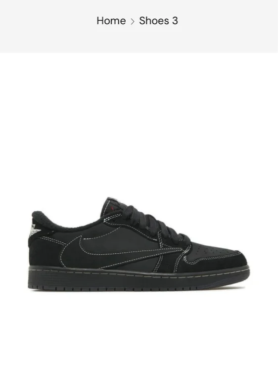Travis Scott x Air Jordan 1 Low OG SP ‘Black Phantom’ Iconic Sneaker – Premiersnk