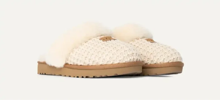 UGG® Women's Cozy Slipper Sheepskin Slippers in cream/, Size 7