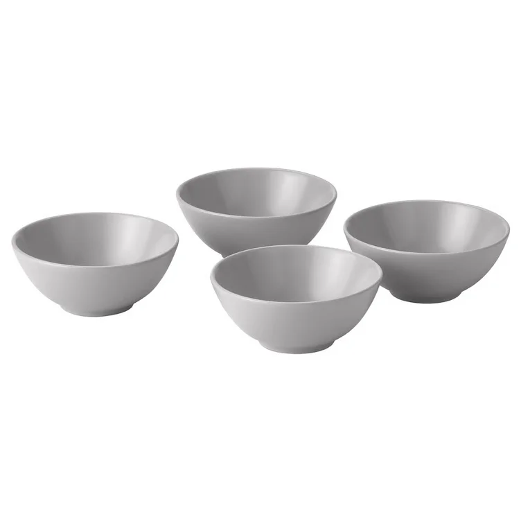 FÄRGKLAR Bowl - matte light gray 6 ½ "