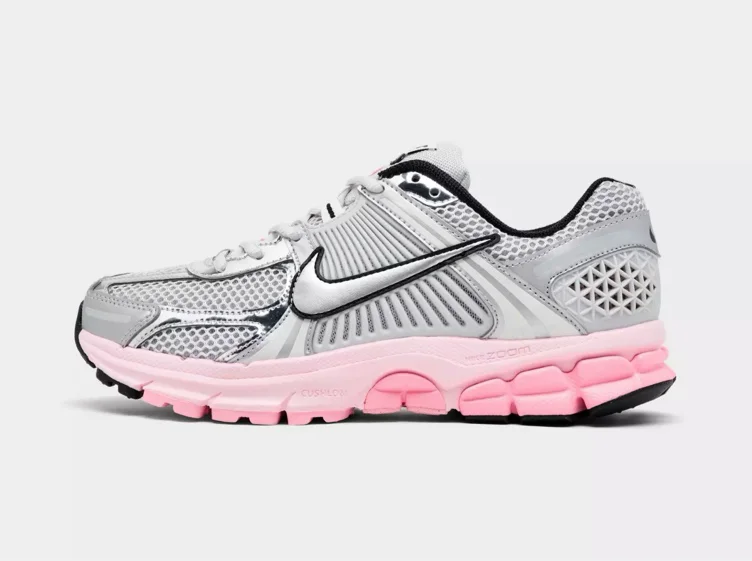 Nike Women's Zoom Vomero 5 Casual Shoes in Summit White/Pure Platinum/Smoke Grey Size: 7.5