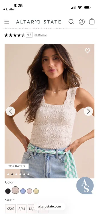 Blaire Seamless Floral Cami