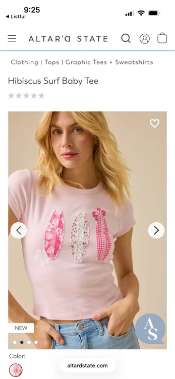 Hibiscus Surf Baby Tee