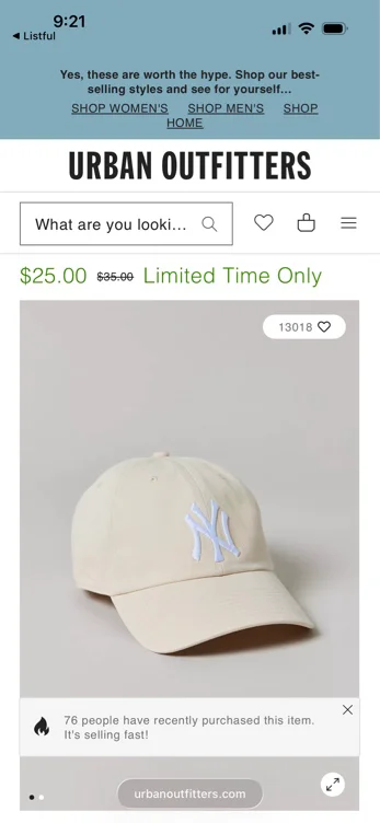 '47 Brand MLB New York Yankees Clean Up Hat
