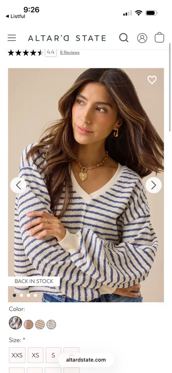 Raelynn V-Neck Striped Top