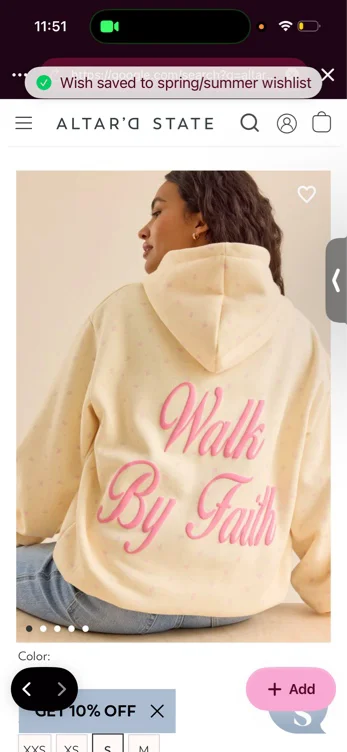 Walk By Faith Hoodie