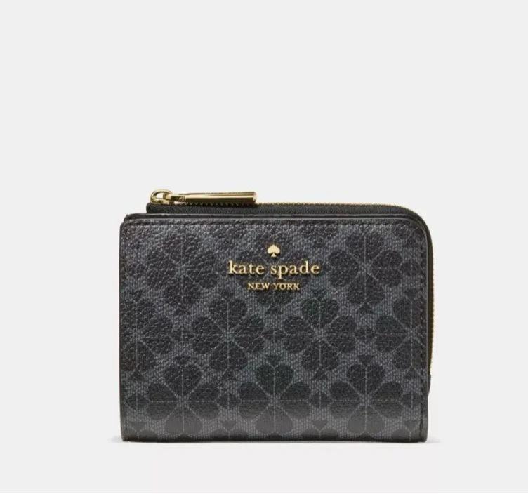 Spade Flower Small L-zip Wallet