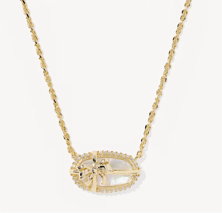Elisa Bow Short Pendant Necklace 