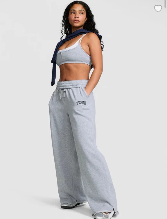 Campus Fleece™ Wide-Leg Split-Hem Sweatpants