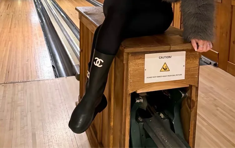 Chanel rain boot