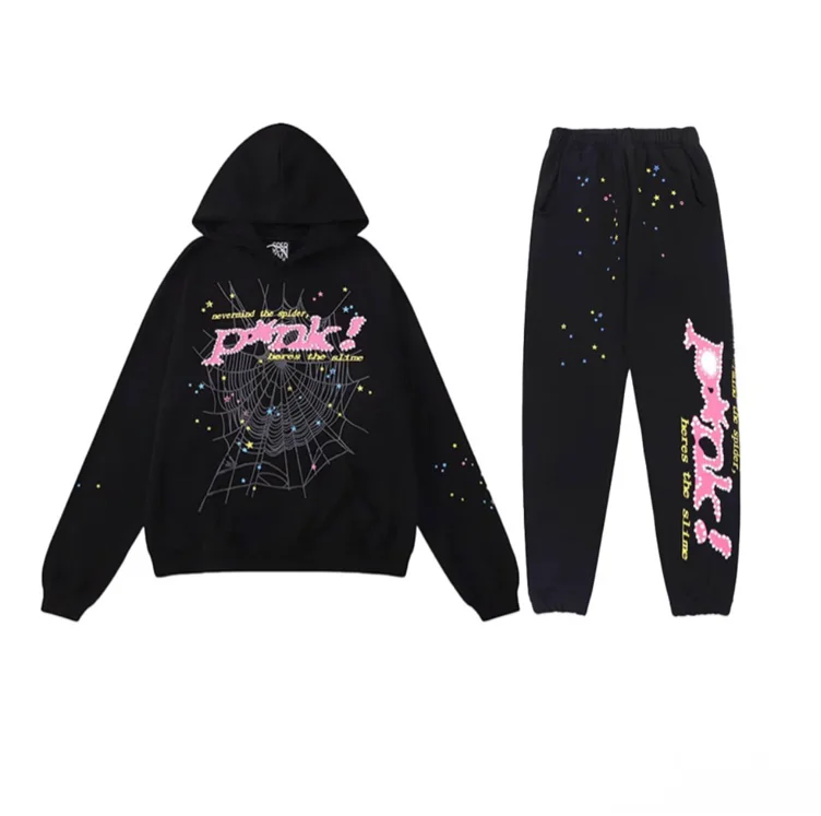 P*NK Tracksuit Black – Spider Clothing Store
