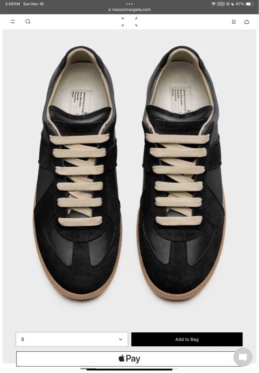 
  Replica Sneakers Dirty White | Maison Margiela

