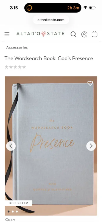 The Wordsearch Book: God's Presence