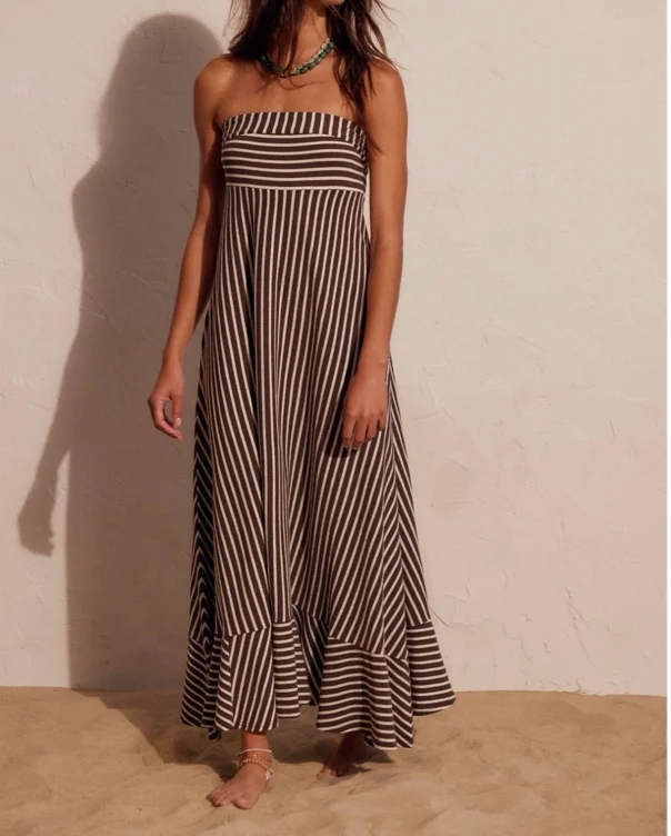 Sadie Striped Midi Dress