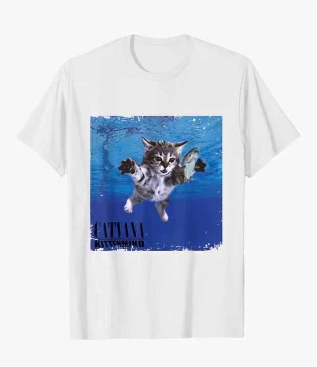 Cat Nivarna t-shirt 