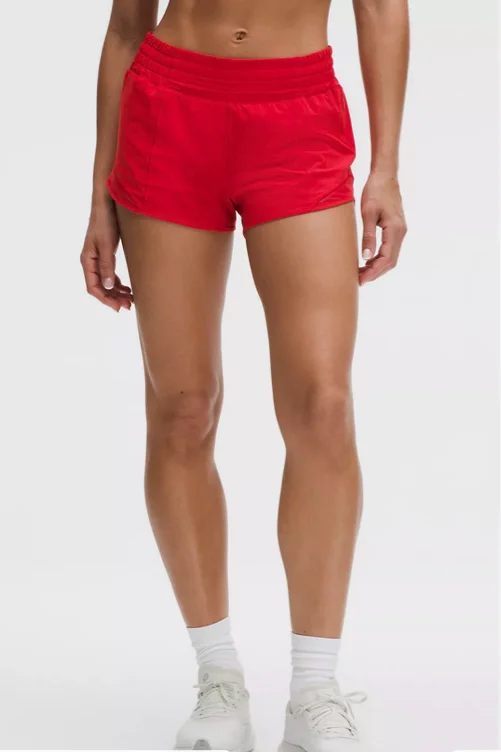 Hotty Hot High-Rise Lined Short 2.5" - Oxford Red - 12