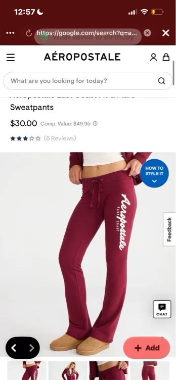 WomenBottomsJoggers + SweatpantsAeropostale East Coast Fit & Flare SweatpantsAeropostale East Coast Fit & Flare Sweatpants