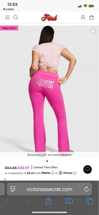 All-Day Cotton Foldover Flare Leggings