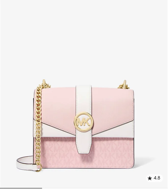 Greenwich Small Color-Block Signature Logo Crossbody Bag