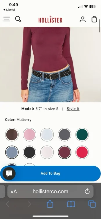 Long-Sleeve Seamless Fabric Slash-Neck Top