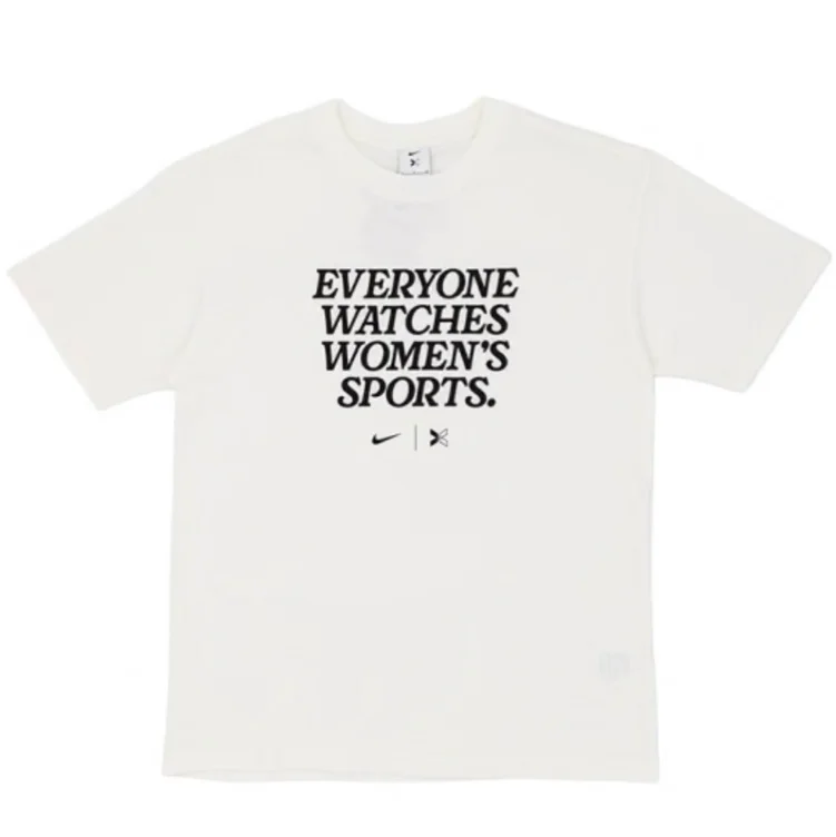 Big Ten White Everyone Watches Women's Sports Short Sleeve T Shirt