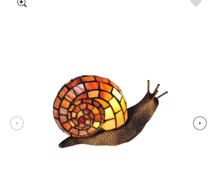 Tiffany Snail 5 Inch Table Lamp | Capitol Lighting 1800lighting.com