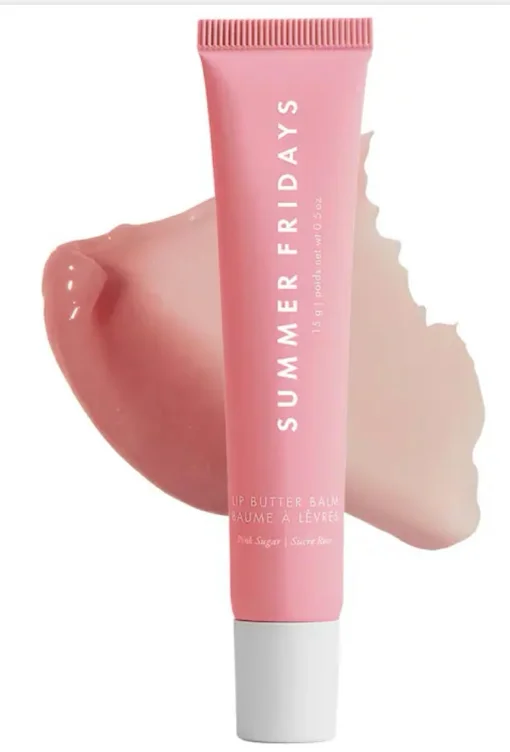 Lip Butter Balm Treatment for Hydration + Nourishing Shine - Pink Guava