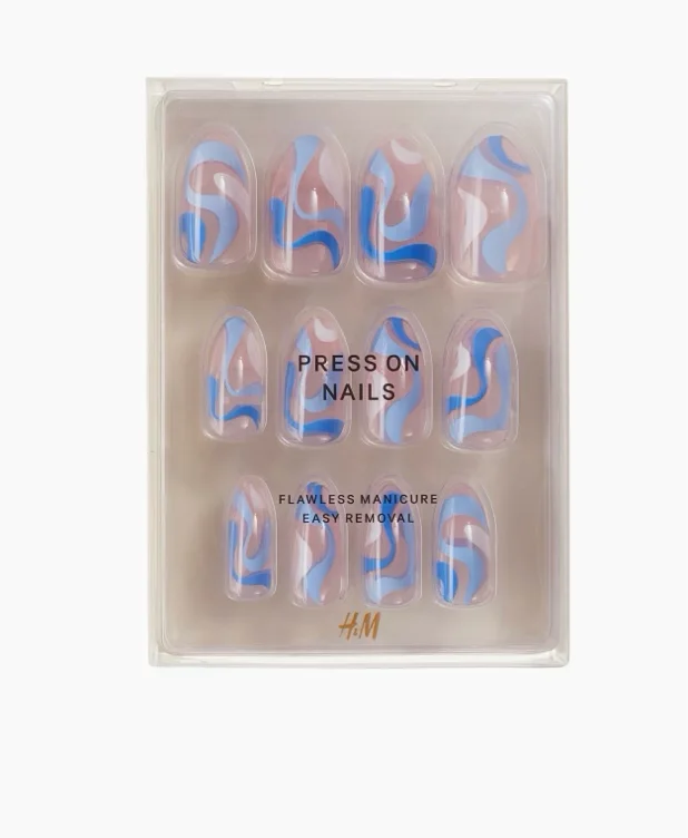 Press-on Nails - Purple/Glitter