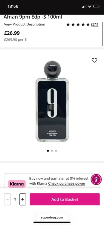 Afnan 9pm Edp -S 100ml | Fragrance | Superdrug