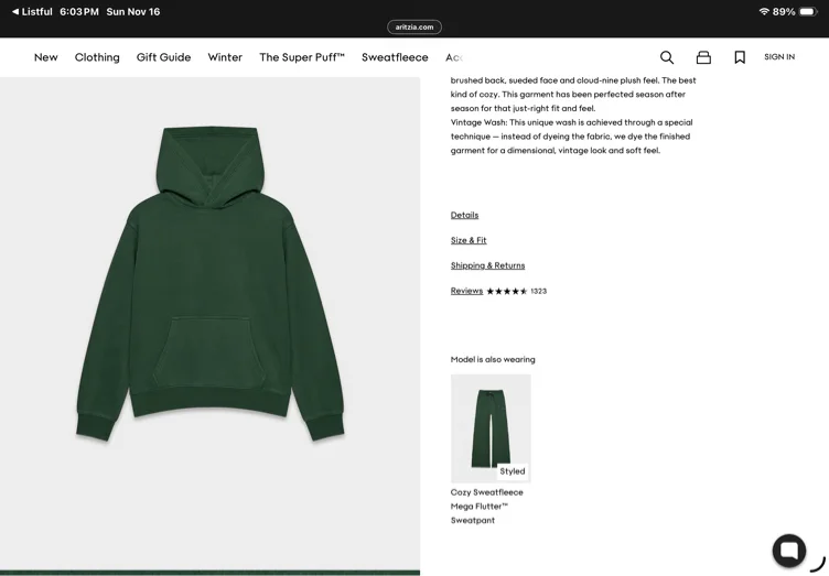 Cozy Sweatfleece Perfect Hoodie