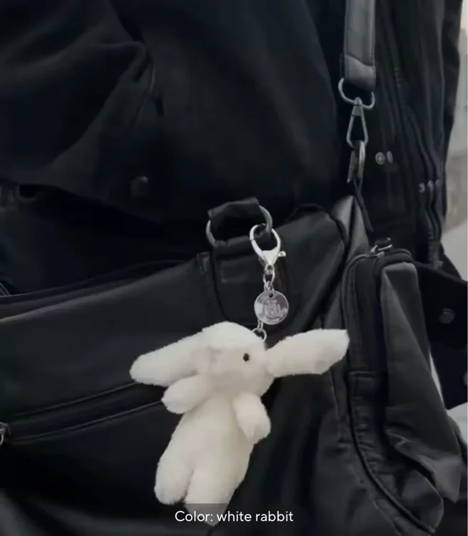 1. Jellycat White Bunny Keychain - AliExpress