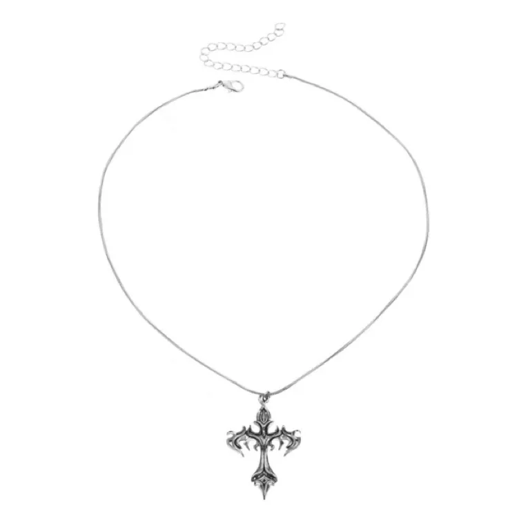 Gothic Cross Pendant Necklace - Spencer's