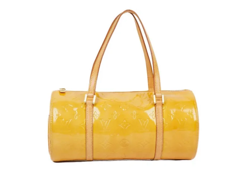 Papillon patent leather handbag