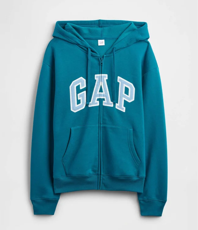 Felpa con cappuccio e logo Donna