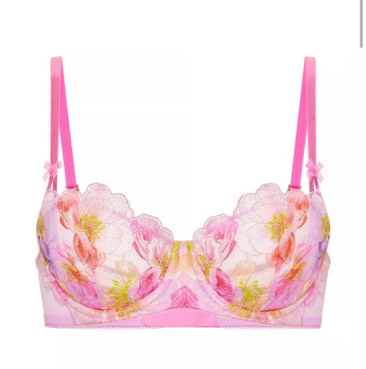 Dream Angels Wicked Unlined Frou Embroidery Balconette Bra, Print, 34B - Women's Bras - Victoria's Secret