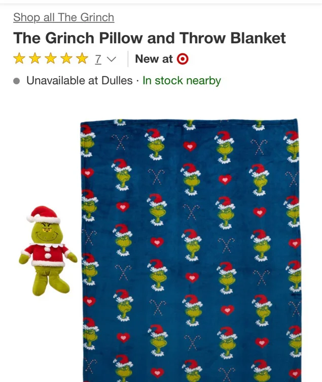 Grinch blanket!