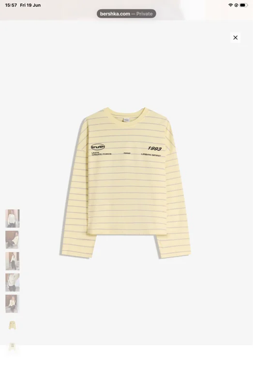 ⭐️ Oversize long sleeve print T-shirt