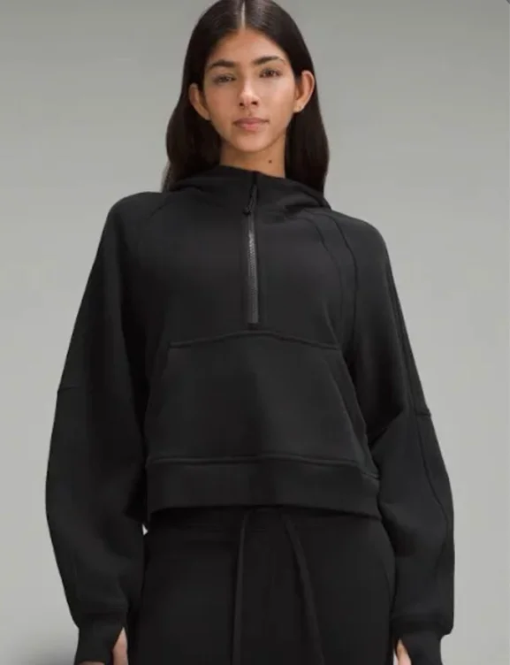 scuba half zip black