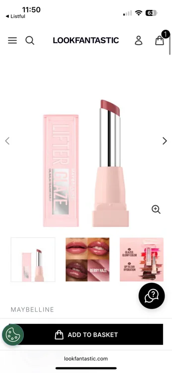 Maybelline New York Lifter Glaze Lip Oil Balm (Various Shades)