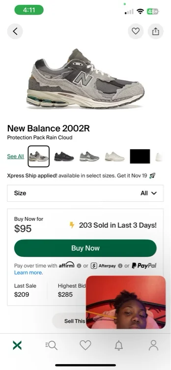 New Balance 2002R Protection Pack Rain Cloud 
