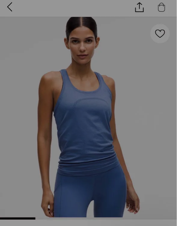Swiftly Tech Racerback Tank Top 2.0 *Hip Length - Brilliant Blue; Size-4