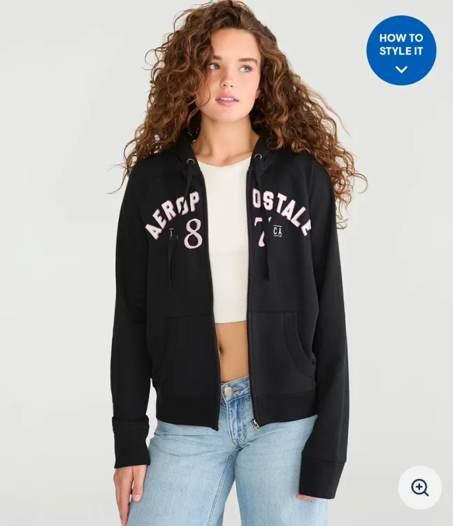 Aeropostale 87 Full-Zip Hoodie