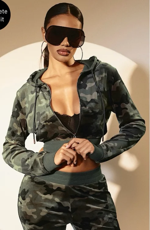 

CAMO VELOUR SHRUNKEN ZIP HOODIE - Brown Camo | True Religion

