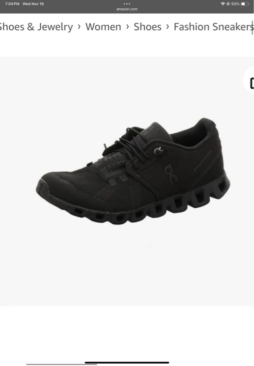 Amazon.com | On Women's Cloud 5 Sneakers, All Black, 9 | Fashion Sneakers
