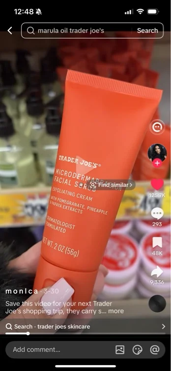 Microdermabrasion scrub