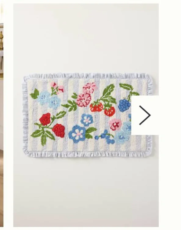 Astrid Cotton Tufted Ruffle Bathmat