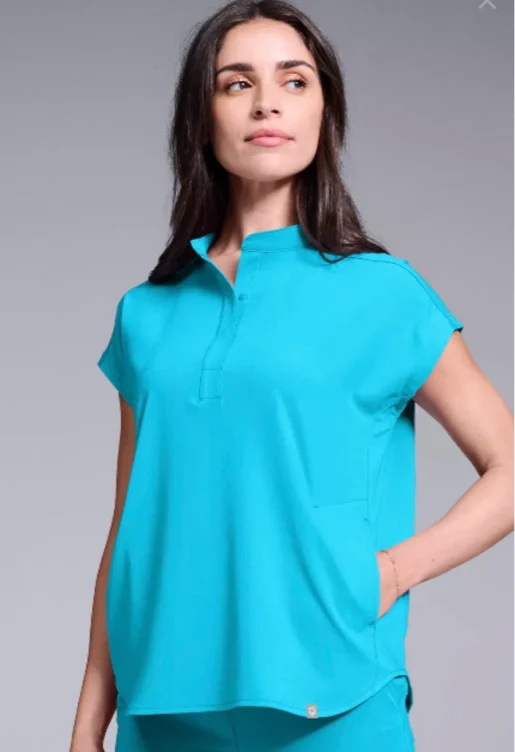 Hypothesis Women's Meta Oversized Dolman Sleeve Scrub Top