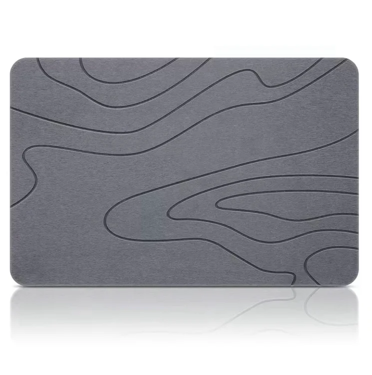 Stone Bath Mat - 23.6" x 15.4" Ultra Absorbent Diatomite Non-Slip Quick Drying Mat for Wet Areas Easy to Clean Bathroom Mat home essentials,bathroom accessories,bathroom decor,bathroom decor set summerwins