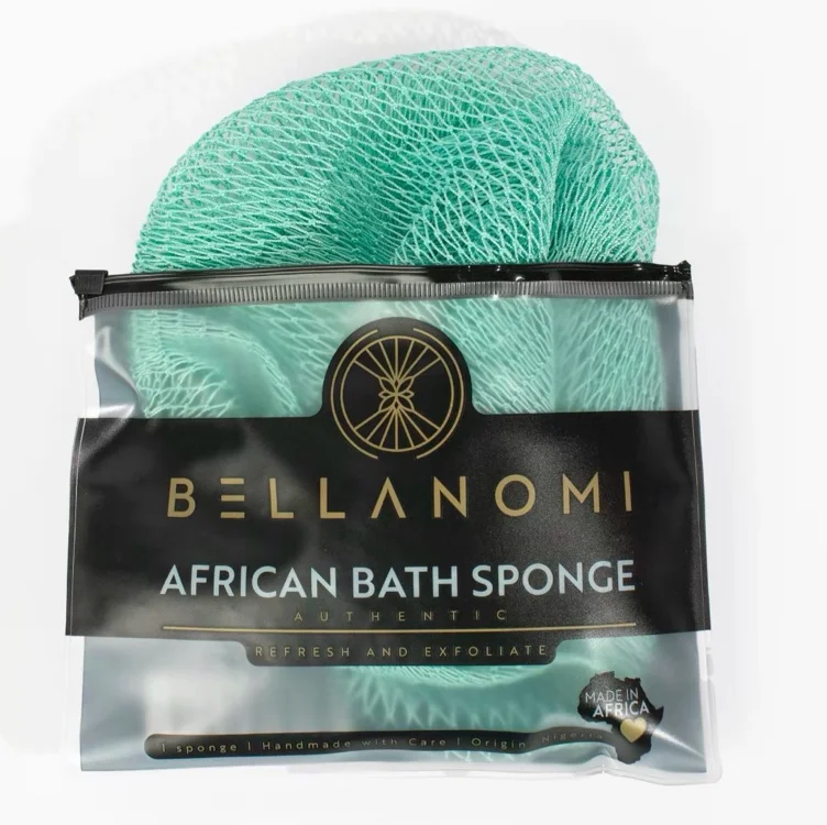 African Exfoliating Net Sponge, Authentic Ethically Sourced from Nigeria Body Scrubber