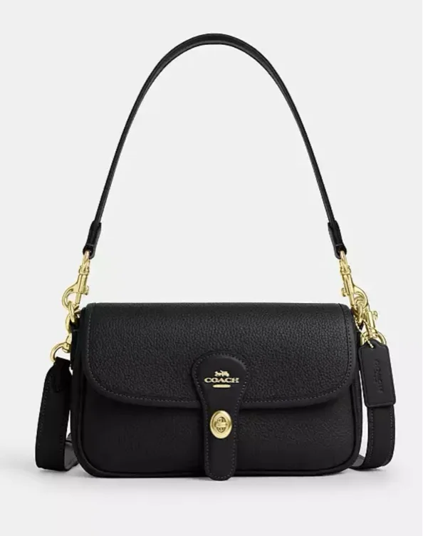 Gold/Black Hadley Shoulder Bag