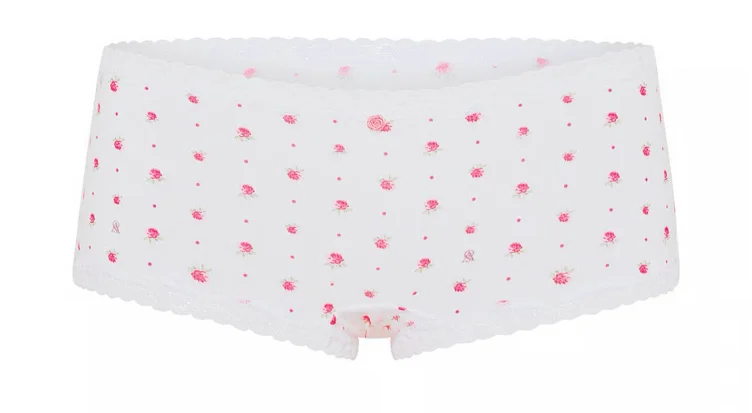 Cotton Lace-Trim Boyshort Panty